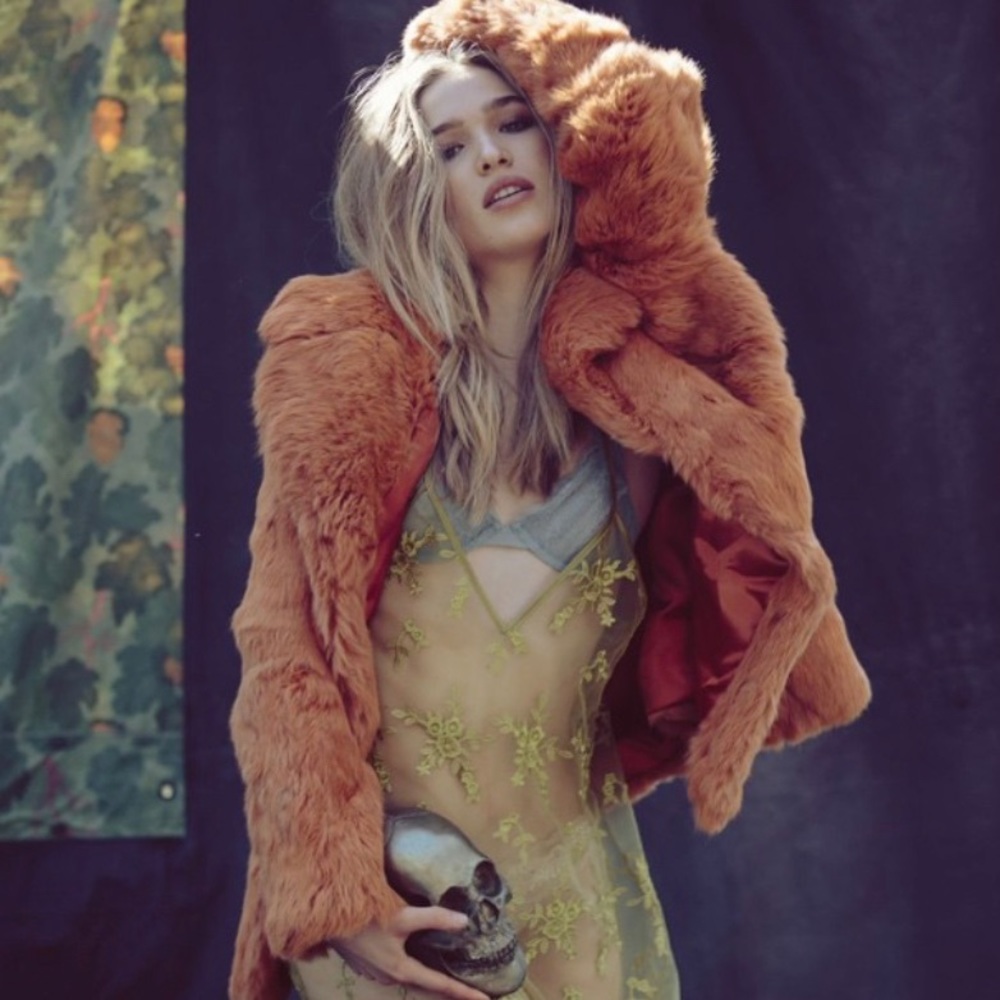 Vintage 1970’s Orange Fur Coat